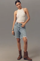 Ollari Beaded Halter Top