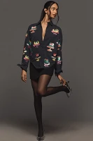 Essentiel Antwerp Hemethyst Sequin Buttondown Blouse