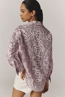 Essentiel Antwerp Bandana-Printed Buttondown Shirt