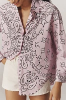 Essentiel Antwerp Bandana-Printed Buttondown Shirt