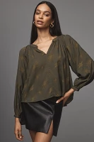 Scotch & Soda Printed Peasant Top