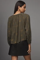 Scotch & Soda Printed Peasant Top