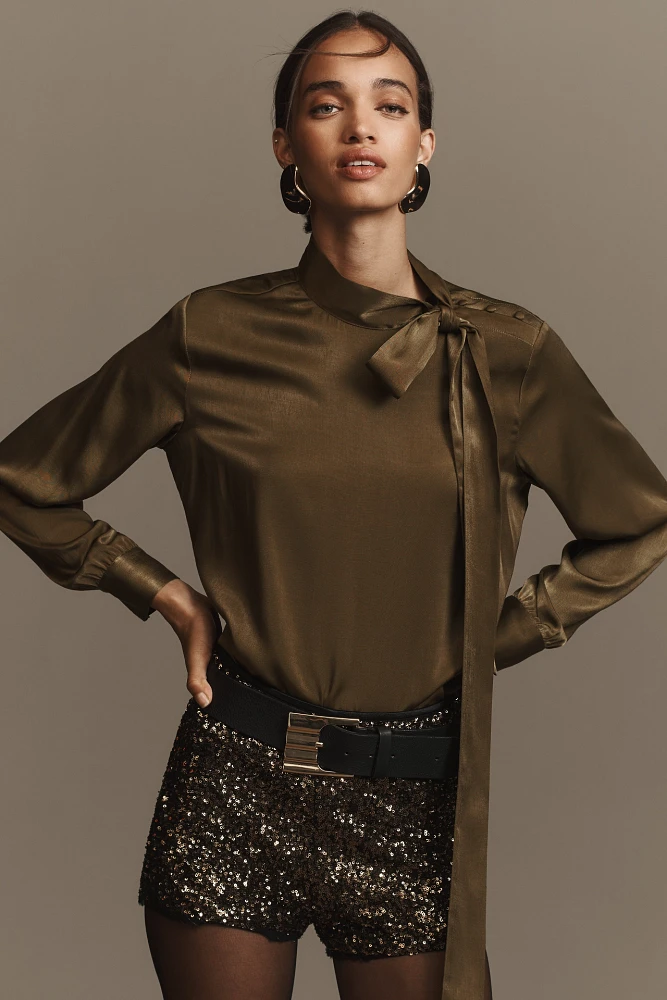 Scotch & Soda Bow-Neck Top