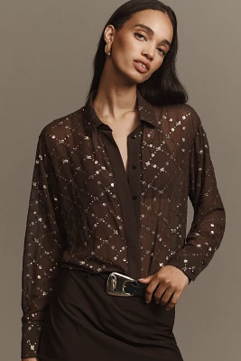 Scotch & Soda Sequin Buttondown Shirt