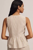 Scotch & Soda Bow-Front Peplum Tank