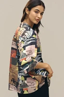 Scotch & Soda Short-Sleeve Printed Buttondown Shirt
