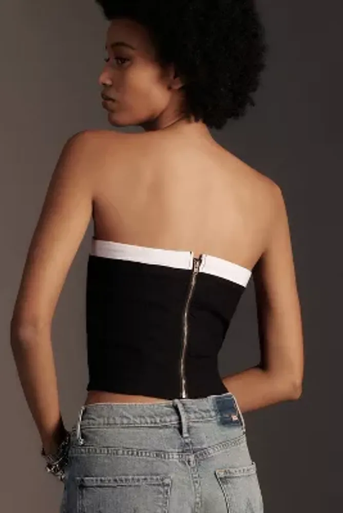 Maeve Strapless Peekaboo Top