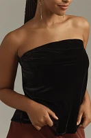 The Tilda Strapless Top: Velvet Edition