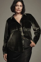 The Hadley Relaxed Buttondown Shirt by Pilcro: Velvet Edition
