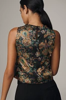 By Anthropologie Jacquard Shell Top