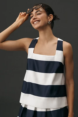 Maeve Sleeveless Square-Neck Swing Top