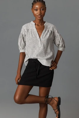 The Darcey Popover Swing Top: Linen Cotton Edition