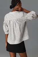 The Darcey Popover Swing Top: Linen Cotton Edition