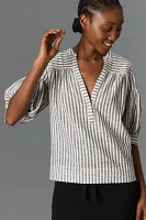 The Darcey Popover Swing Top: Linen Cotton Edition