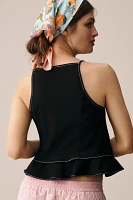 Maeve Tailored Square-Neck Top