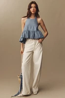 Azeeza Winston Sleeveless Ruffle Top