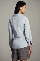 Maeve Asymmetrical Buttondown Shirt