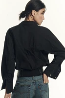 Pilcro Long-Sleeve Belt-Waist Blouse