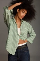 Maeve Long-Sleeve Oversized Buttondown Shirt