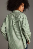 Maeve Long-Sleeve Oversized Buttondown Shirt