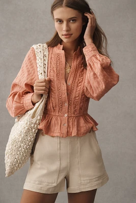 Pilcro Long-Sleeve Delicate Blouse