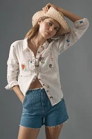 Pilcro Embroidered Icon Buttondown Shirt