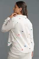 Pilcro Embroidered Icon Buttondown Shirt