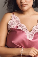 By Anthropologie Lace-Trim Bias-Cut Tank