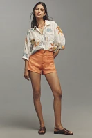 Pilcro Batwing Printed Buttondown Shirt