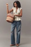 The Tommie Cap-Sleeve Smocked Front-Zip Shirt Dress: Mini Edition