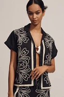 The Brenna Short-Sleeve Buttondown Shirt: Linen Edition