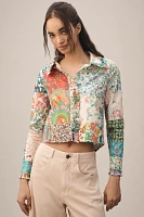 Love The Label Cyrus Buttondown Cropped Shirt