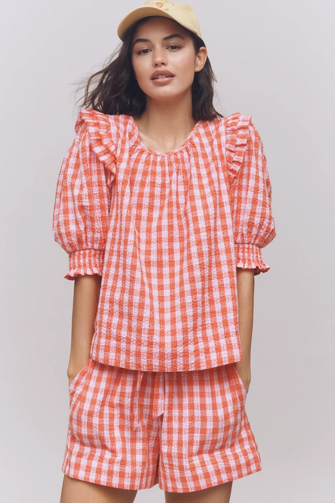 Love The Label Penelope Puff-Sleeve Top