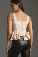 Siempre Corset Side-Peplum Tank