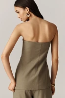 4th & Reckless Tally Strapless Tie-Waist Top