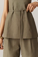 4th & Reckless Tally Strapless Tie-Waist Top