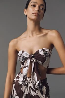 Maude Club Cali Tie-Front Bandeau Top