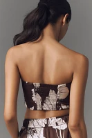 Maude Club Cali Tie-Front Bandeau Top