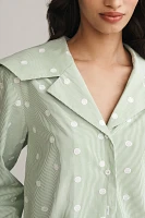Maude Club Caspian Long-Sleeve Buttondown Blouse