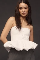 Maude Club Wyatt Strapless Peplum Top