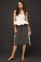 Maude Club Wyatt Strapless Peplum Top