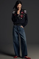 Essentiel Antwerp Graaf Floral Embroidered Sweatshirt