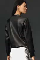 LA Made Faux Leather Pullover