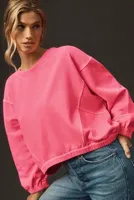 By Anthropologie Boxy Cropped Pullover