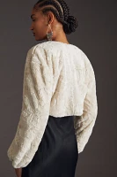 Maeve Faux Fur Shrug