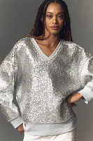 Pilcro Foil Sherpa Tunic