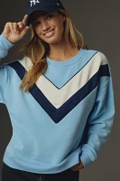 Maeve V-Striped Sweatshirt