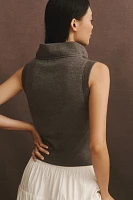 Maeve Cowl-Neck Muscle Knit Tank