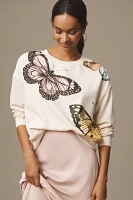 Maeve Butterfly Graphic Sweatshirt