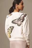 Maeve Butterfly Graphic Sweatshirt